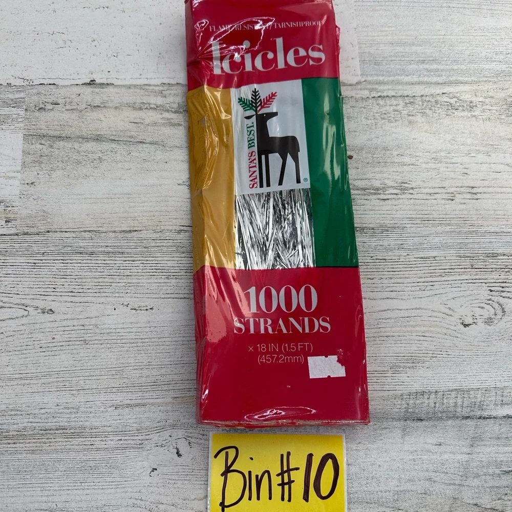 Tinsel Vintage NEW Silver 1000 Strands Christmas Decorations - Picture 2 of 3